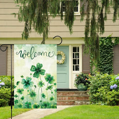 St Patrick's Garden Flag Double Sided Vertical Burlap Mini Yard Flag