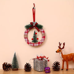 Christmas Decoration Cedar Tree Scene Pendant Supplies