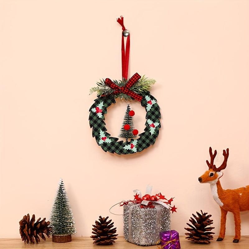 Christmas Decoration Cedar Tree Scene Pendant Supplies