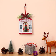 Christmas Decoration Cedar Tree Scene Pendant Supplies