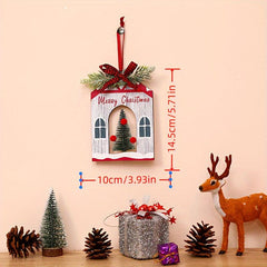 Christmas Decoration Cedar Tree Scene Pendant Supplies