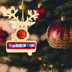 Christmas Wallet Decoration Wooden Red Envelope Craft Elk Bell