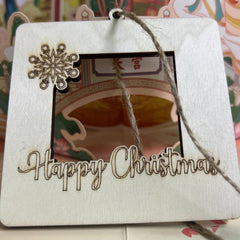 Christmas Wallet Decoration Wooden Red Envelope Craft Elk Bell