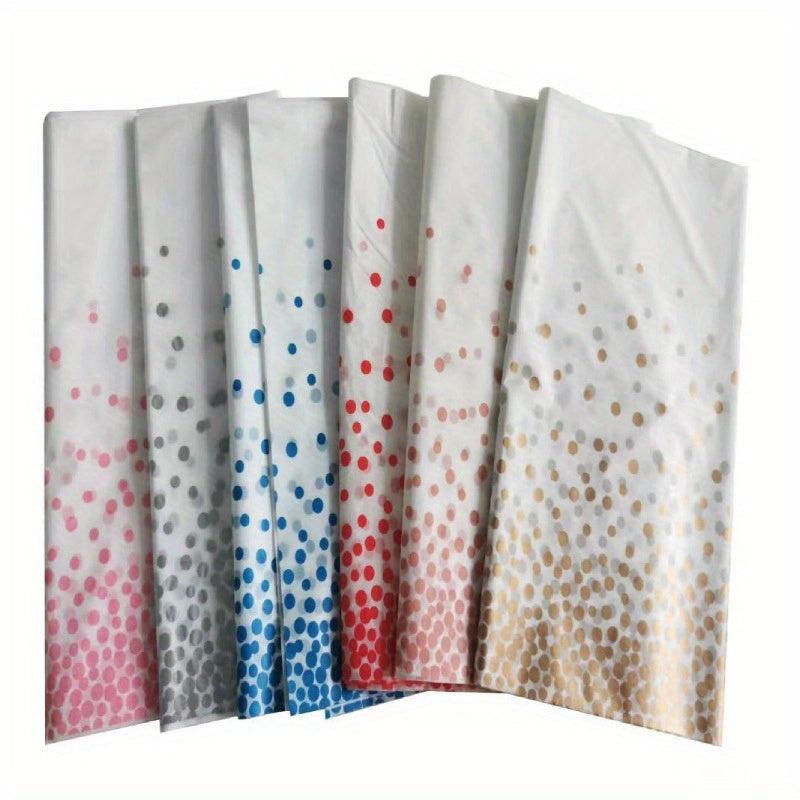 Small Dots Disposable Tablecloth PEVA Thick Waterproof