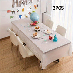 Small Dots Disposable Tablecloth PEVA Thick Waterproof