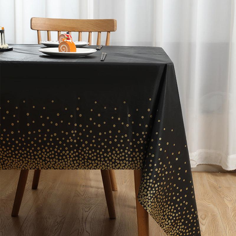 Small Dots Disposable Tablecloth PEVA Thick Waterproof
