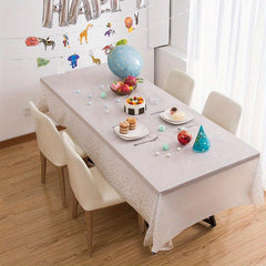 Small Dots Disposable Tablecloth PEVA Thick Waterproof