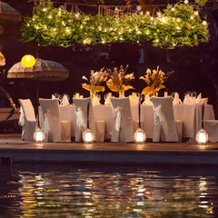 LED Leaf Light String Box Power Wedding Christmas Holiday Decoration 10m