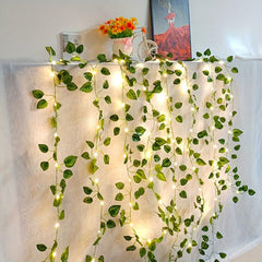 LED Leaf Light String Box Power Wedding Christmas Holiday Decoration 10m
