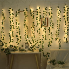 LED Leaf Light String Box Power Wedding Christmas Holiday Decoration 10m