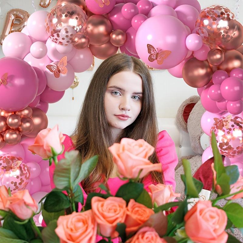 137pcs Butterfly Balloons Garland Arch Kit Party Decoration