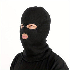 Warm Three-hole Ski Hat With Fleece Ear protection Knitted Hat