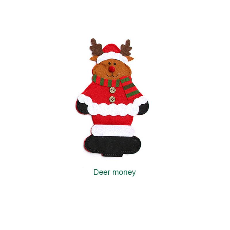 Christmas Cutlery Bag Set Home Decor Accessories