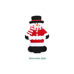 Christmas Cutlery Bag Set Home Decor Accessories