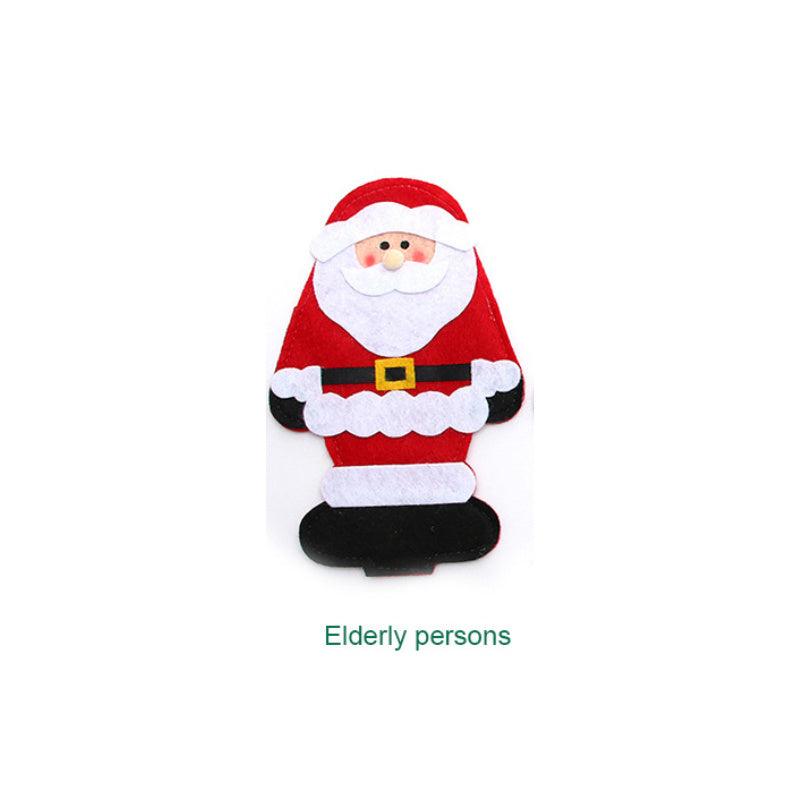 Christmas Cutlery Bag Set Home Decor Accessories