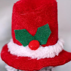 12pcs Christmas Bottle Sets Scarf And Hat Set Red Wine Bottle Set