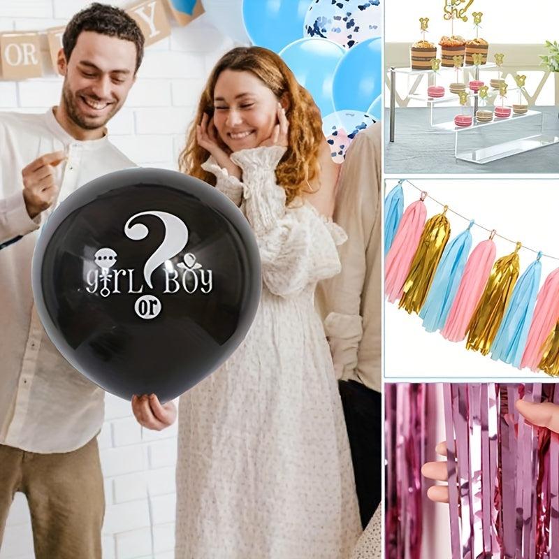 105pcs Gender Reveal Set w/ Accessories for Party Decoration Supplies