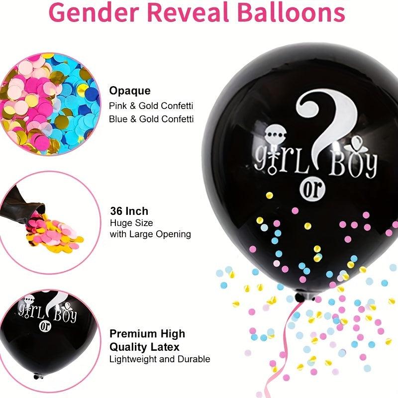 105pcs Gender Reveal Set w/ Accessories for Party Decoration Supplies