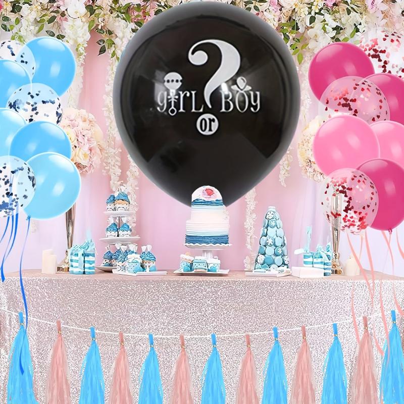105pcs Gender Reveal Set w/ Accessories for Party Decoration Supplies