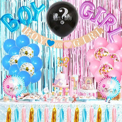 105pcs Gender Reveal Set w/ Accessories for Party Decoration Supplies