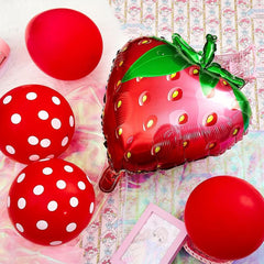 Strawberry Balloon Arch Set for Sweet Berry Theme Party