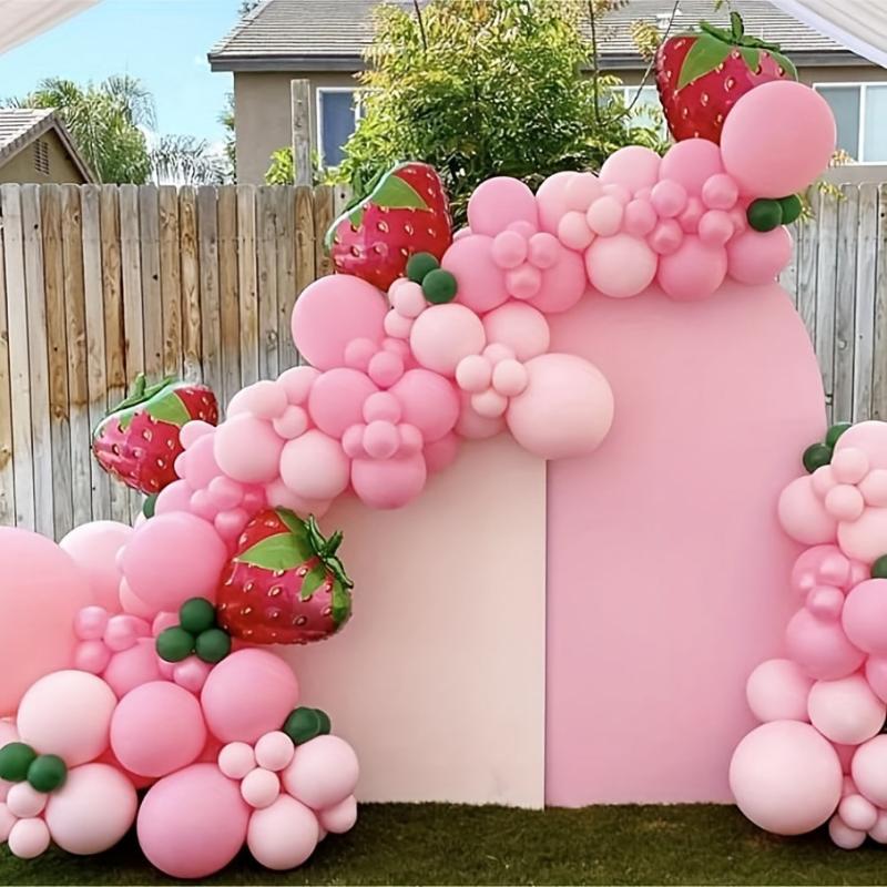Strawberry Balloon Arch Set for Sweet Berry Theme Party