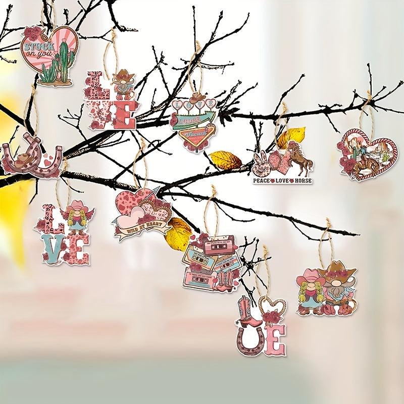 Cowboy Themed Hanging Ornaments Decoration