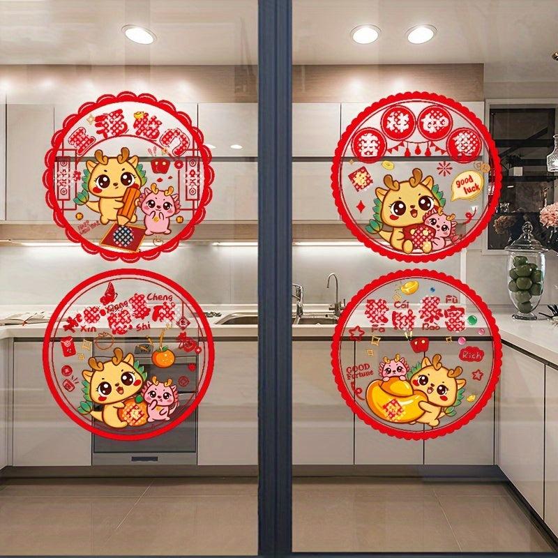 Year Of The Dragon Glass Door Prevention Sticker