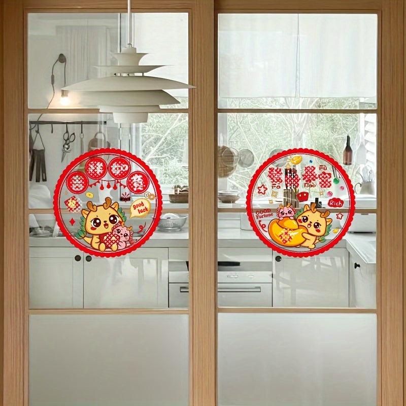 Year Of The Dragon Glass Door Prevention Sticker