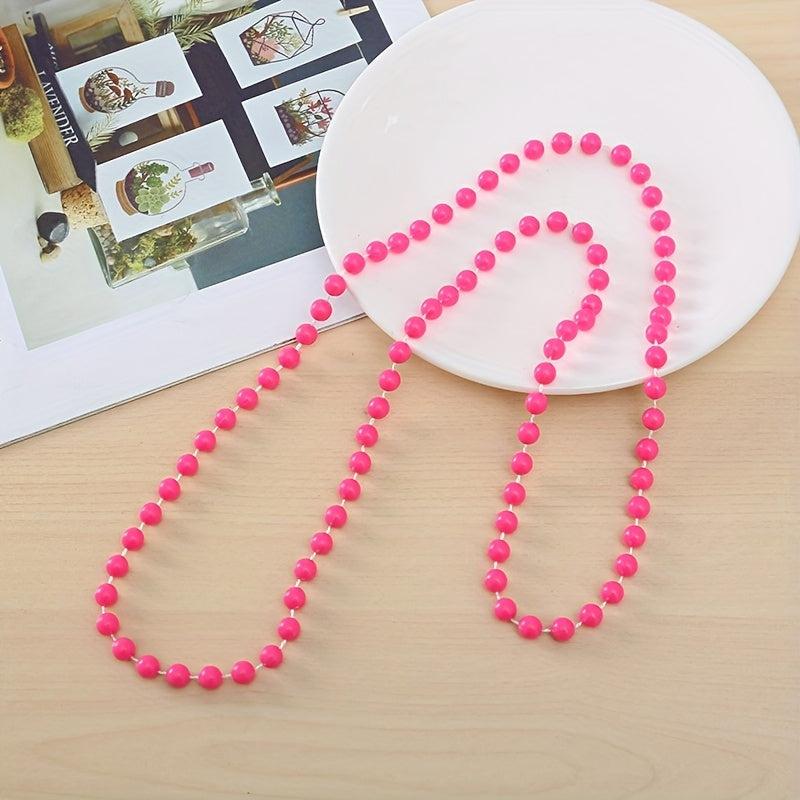 Round Bead Chain Party Wedding Decoration Christmas Necklace