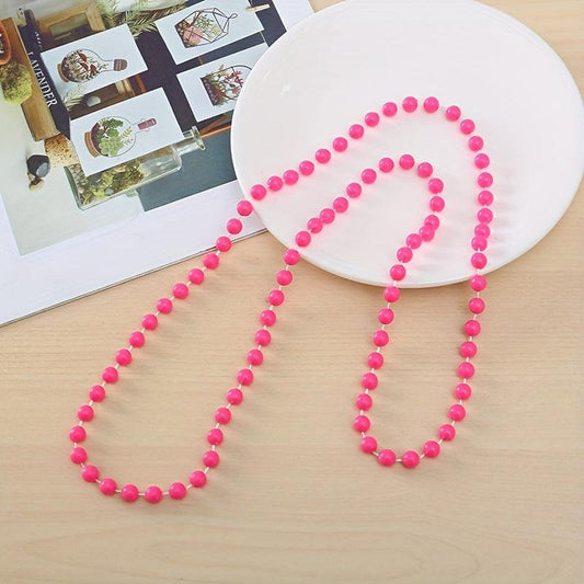 Round Bead Chain Party Wedding Decoration Christmas Necklace