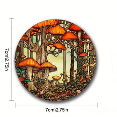 Colorful Round Coasters for Cups and Mugs - Set of 6