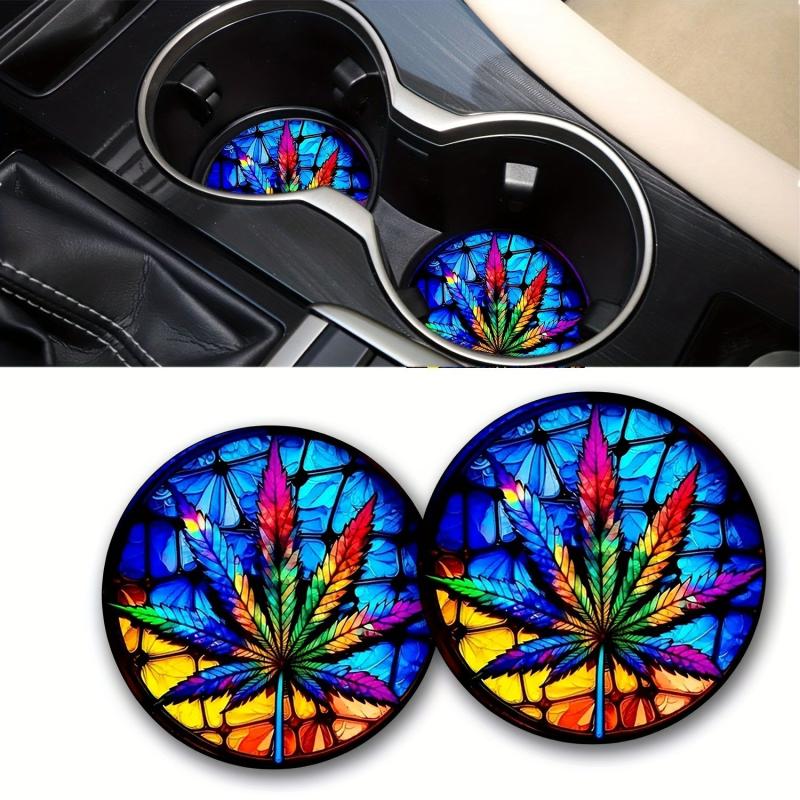 Colorful Round Coasters for Cups and Mugs - Set of 6