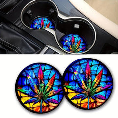 Colorful Round Coasters for Cups and Mugs - Set of 6