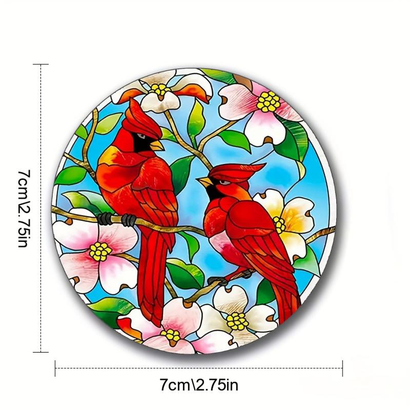 Colorful Round Coasters for Cups and Mugs - Set of 6