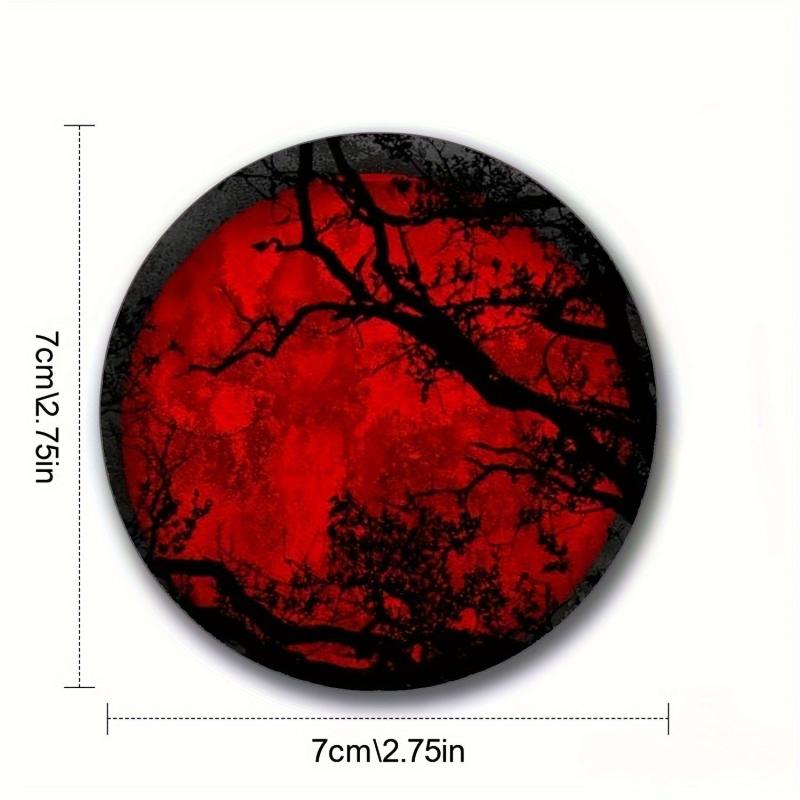 Colorful Round Coasters Set with Tabletop Mat for Cups & Mugs