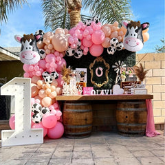 Farm Theme Cow Party Balloons Set
