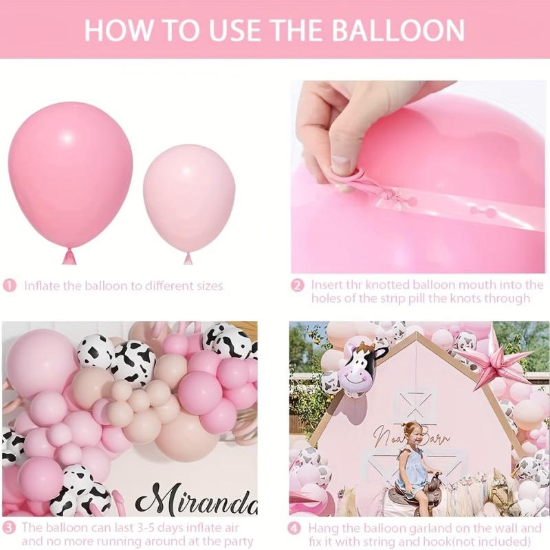 Farm Theme Cow Party Balloons Set