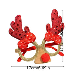 Christmas Glasses Frame Santa Elk Glasses Frame Party Decoration Supplies