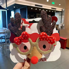 Christmas Glasses Frame Santa Elk Glasses Frame Party Decoration Supplies