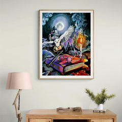 Halloween Castle Canvas Painting Living Room Bedroom Decor