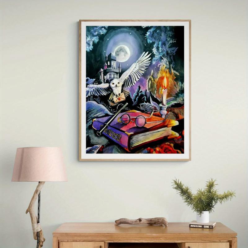 Halloween Castle Canvas Painting Living Room Bedroom Decor