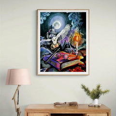 Halloween Castle Canvas Painting Living Room Bedroom Decor