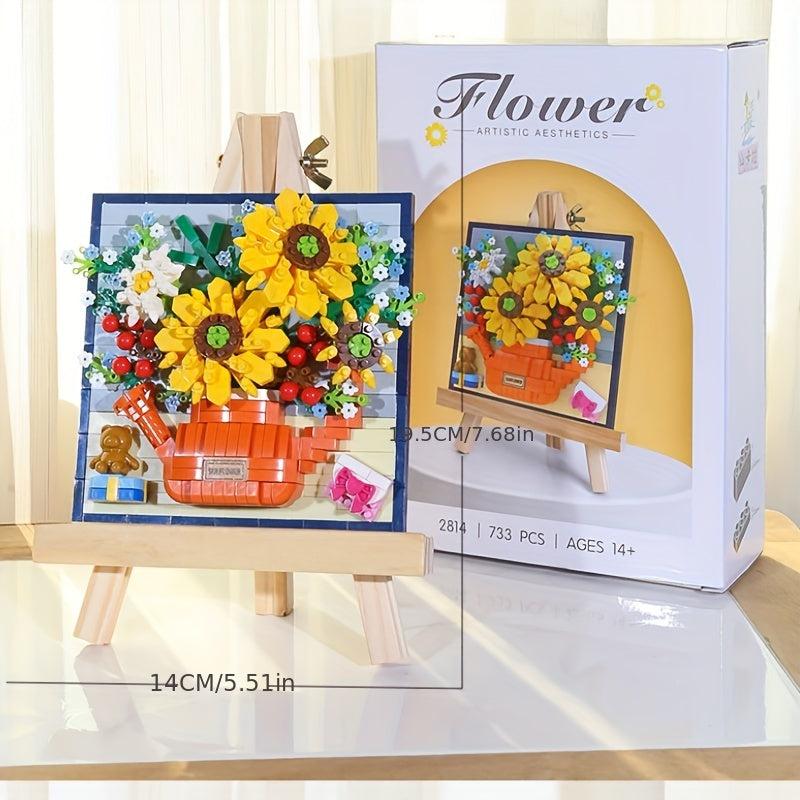 48pcs Building Toys For 14 Years Old Yellow Building Blocks Puzzle Indoor Sunshi