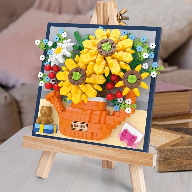 48pcs Building Toys For 14 Years Old Yellow Building Blocks Puzzle Indoor Sunshi