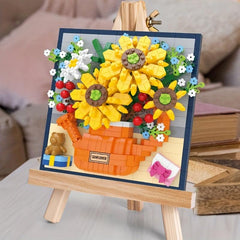 48pcs Building Toys For 14 Years Old Yellow Building Blocks Puzzle Indoor Sunshi