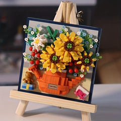 48pcs Building Toys For 14 Years Old Yellow Building Blocks Puzzle Indoor Sunshi