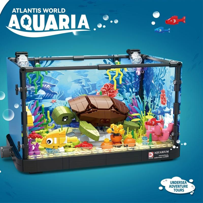 Fish Building Blocks Aquarium Building Blocks Toys Ocean Series