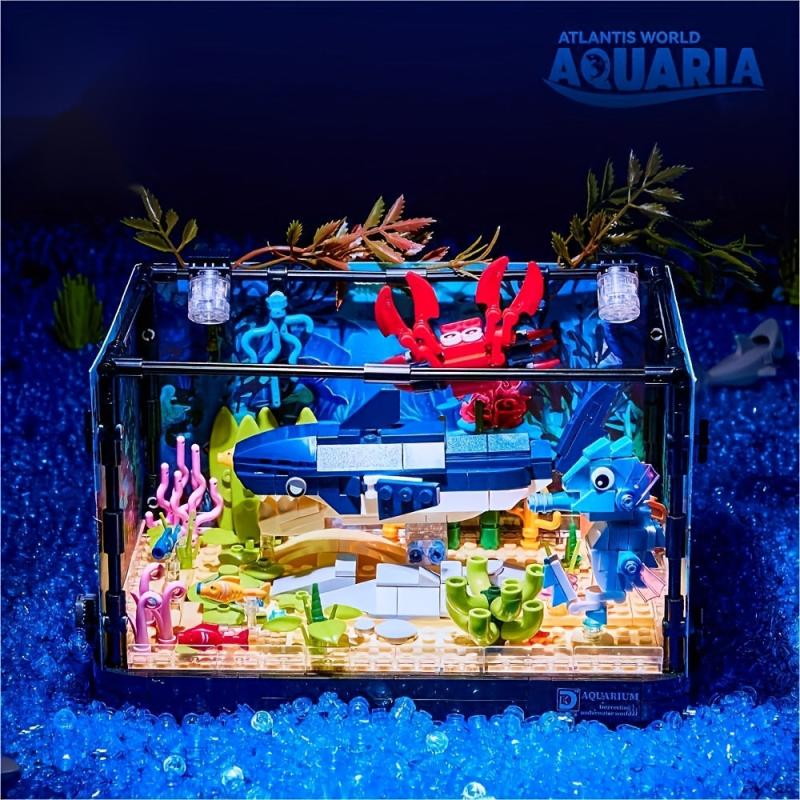 Fish Building Blocks Aquarium Building Blocks Toys Ocean Series