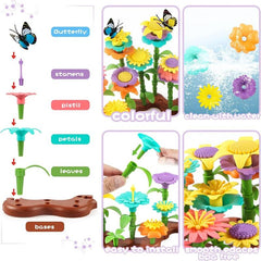Flower Garden Building Toy for Girls 4-6 Years Old - STEM Educational Activity